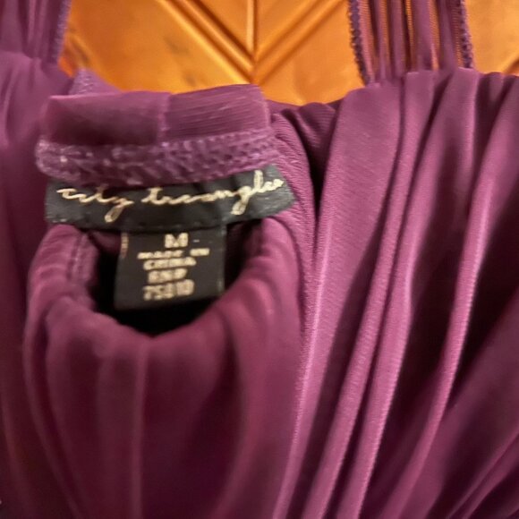City Triangle Dark Purple Party Dress, Size Medium - Picture 8 of 8